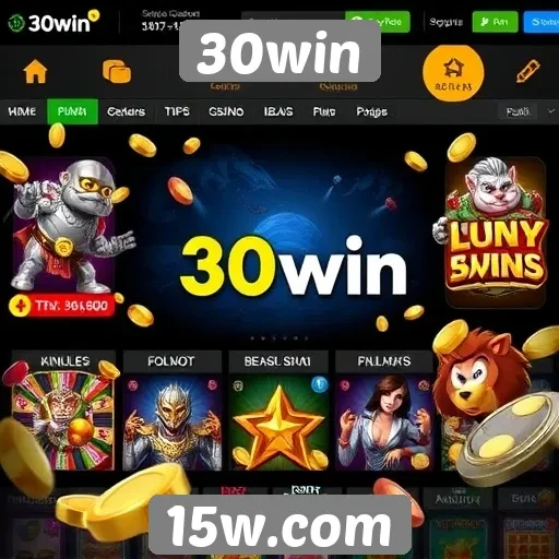 Mudanças na interface do site de jogos 30win